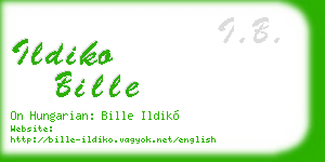 ildiko bille business card